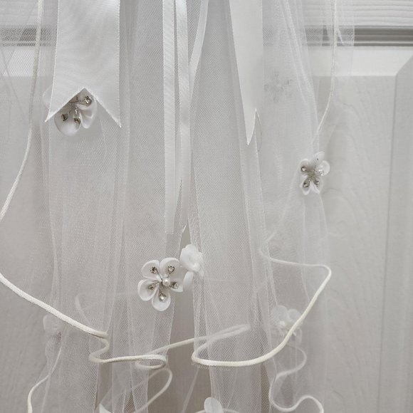 Perfect princess gown for Flower girl, baptism, first communion or confirmation. - Picture 13 of 13